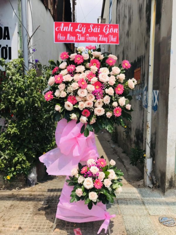 Kệ hoa khai trương - 01