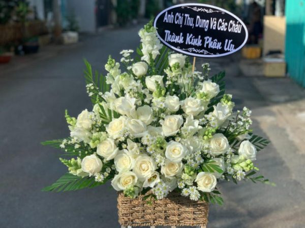 Giỏ hoa đám tang - 01